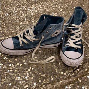 Blue Velvet Converse